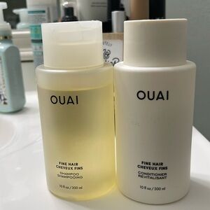 Ouai Fine Hair Volumizing Shampoo Conditioner Keratin Biotin Softness Bounce